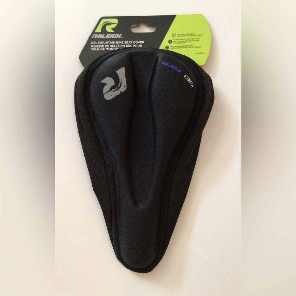 Black Gel Bike Seat Cover with Logo